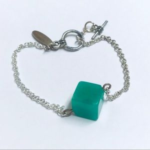 Compliment. Jade Cube Bracelet